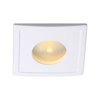 Светильник встраиваемый Arte Lamp Aqua A5440PL-1WH 220В GU10 50Вт IP44 Квадрат/Белый 70мм картинка 